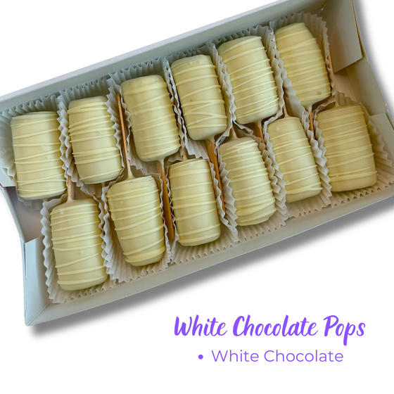 White Chocolate Banana Pops