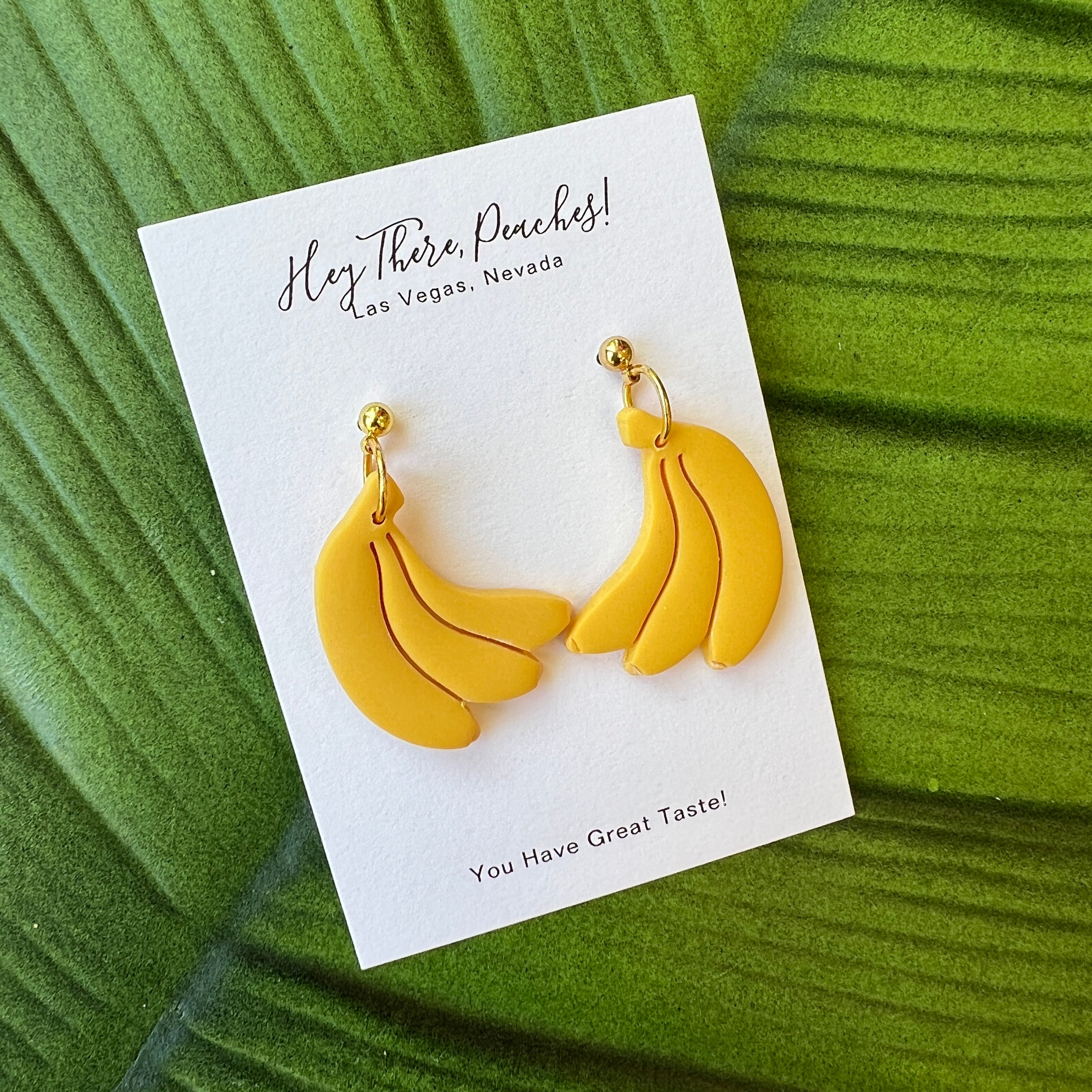 Banana Earrings
